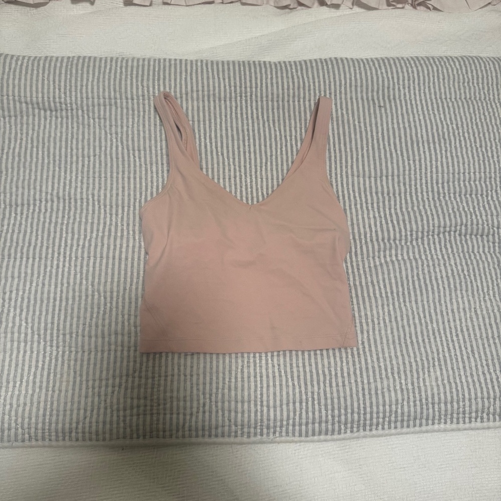 light pink lululemon align tank top size 0